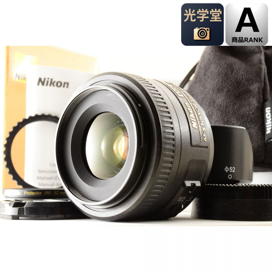 【中古】Nikon AF-S DX NIKKOR 35mm f1.8G 単焦点レンズ フード・元箱付 ニコン