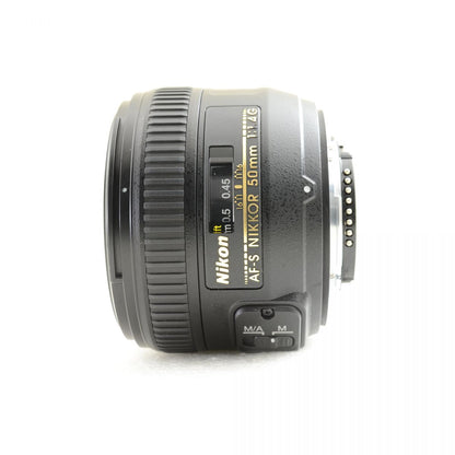 【中古】Nikon AF-S NIKKOR 50mm f/1.4G 単焦点 カメラレンズ 交換レンズ フード付 ニコン
