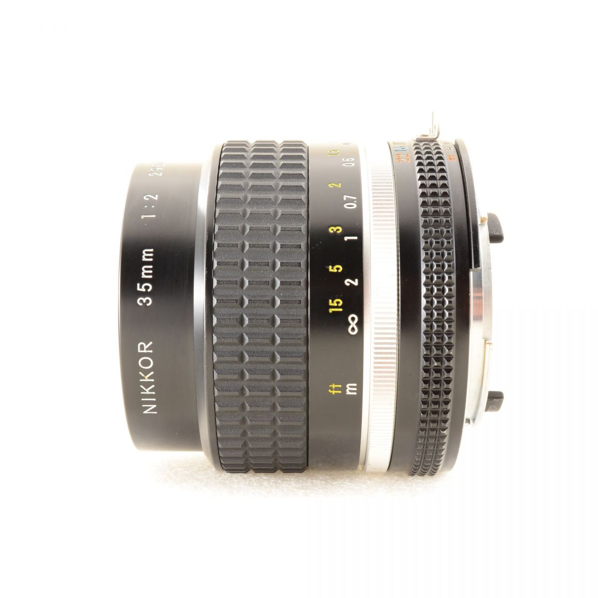【中古】Nikon Ai-s Nikkor 35mm f2 広角 単焦点 カメラレンズ 交換レンズ フード付 ニコン