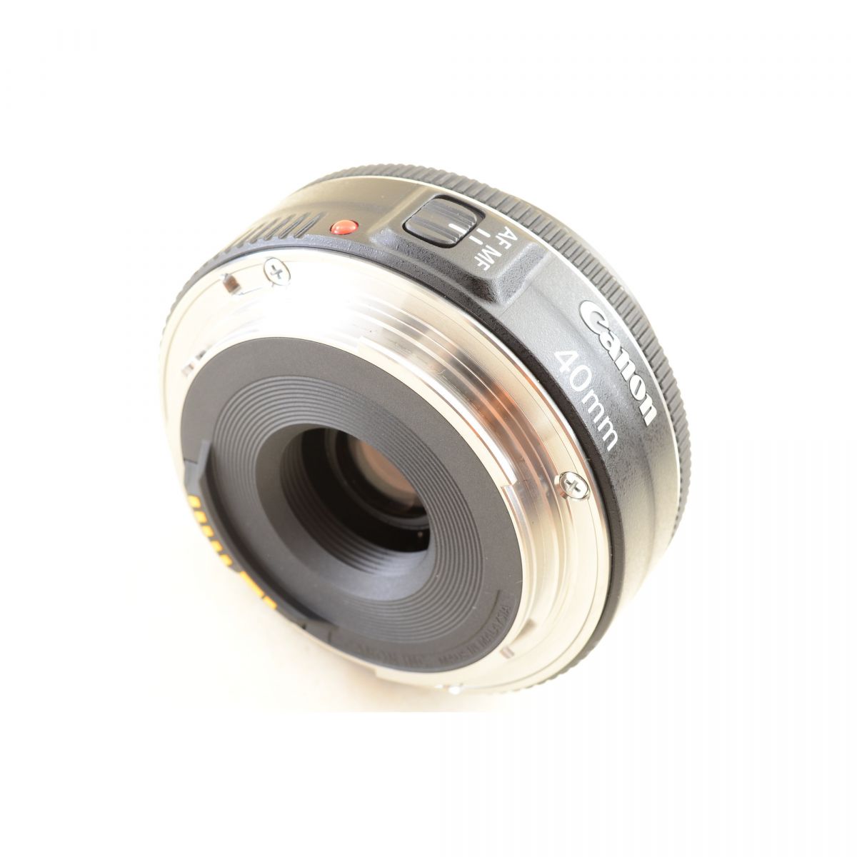 【中古】Canon EF 40mm f2.8 STM ブラック パンケーキ 単焦点 カメラレンズ 交換レンズ 元箱 キヤノン