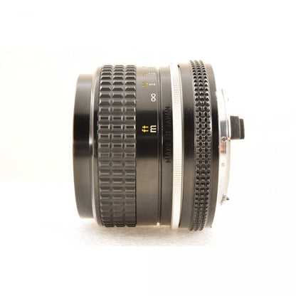 【中古】Nikon FE ブラック 一眼レフ フィルムカメラ 本体 Ai 24mm f2.8 広角 単焦点 レンズセット ニコン