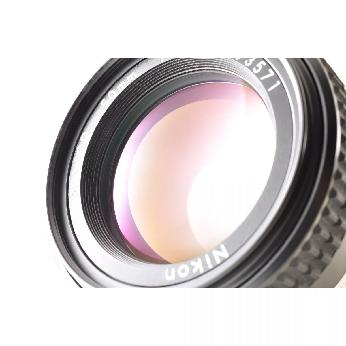【中古】Nikon Ai-S NIKKOR 50mm f/1.4 フード付 単焦点 カメラレンズ 交換レンズ ニコン