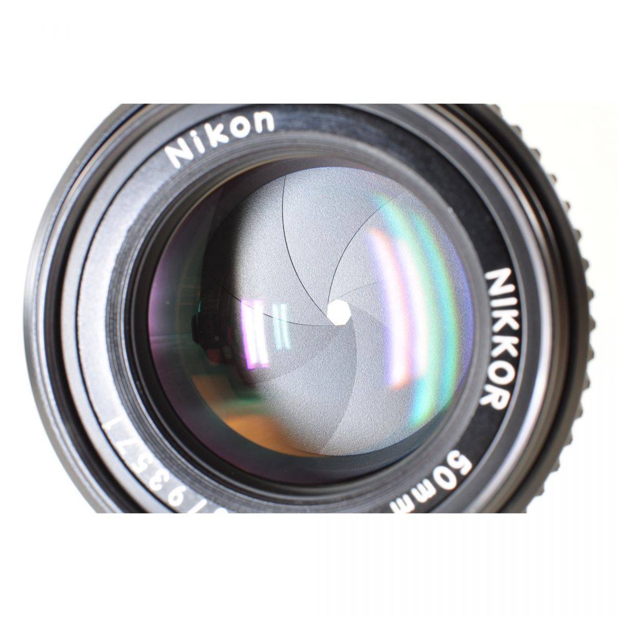 【中古】Nikon Ai-S NIKKOR 50mm f/1.4 フード付 単焦点 カメラレンズ 交換レンズ ニコン