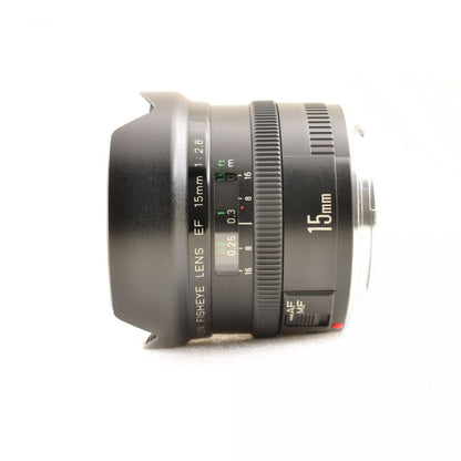 【中古】Canon EF 15mm f/2.8 フィッシュアイ 単焦点 魚眼レンズ キャノン