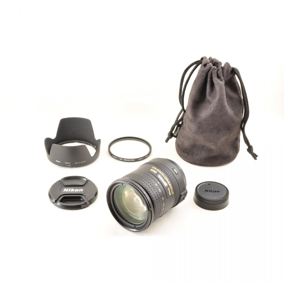 【中古】Nikon AF-S DX 18-200mm f/3.5-5.6G ED VR II フード付 ズームレンズ ニコン