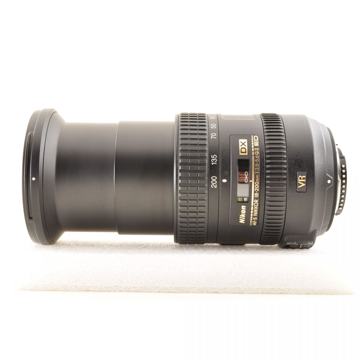 【中古】Nikon AF-S DX 18-200mm f/3.5-5.6G ED VR II フード付 ズームレンズ ニコン