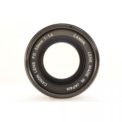 【中古】Canon AE-1 シルバー フィルムカメラ New FD 50mm F1.4 単焦点レンズ セット キヤノン