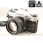 【中古】Canon AE-1 シルバー フィルムカメラ New FD 50mm F1.4 単焦点レンズ セット キヤノン