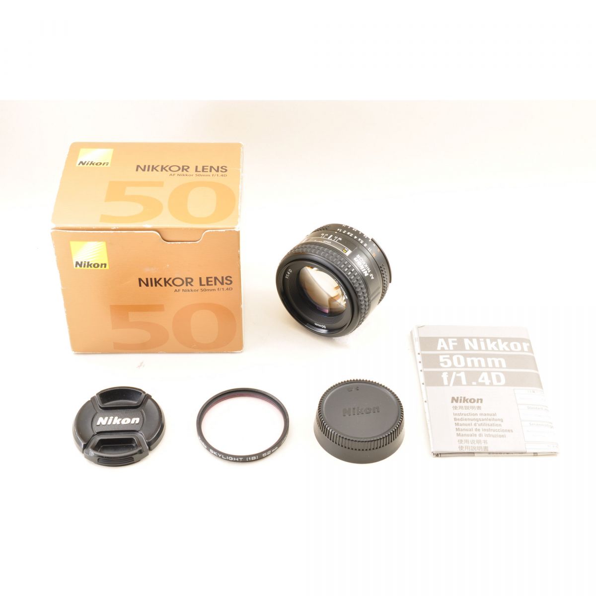 【中古】Nikon AF Nikkor 50mm f/1.4D 単焦点 カメラレンズ 交換レンズ ニコン S/N:6296531