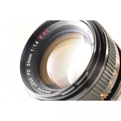 【中古】Canon EF 一眼レフ フィルムカメラ FD 50mm f/1.4 S.S.C. キヤノン セット S/N:317871