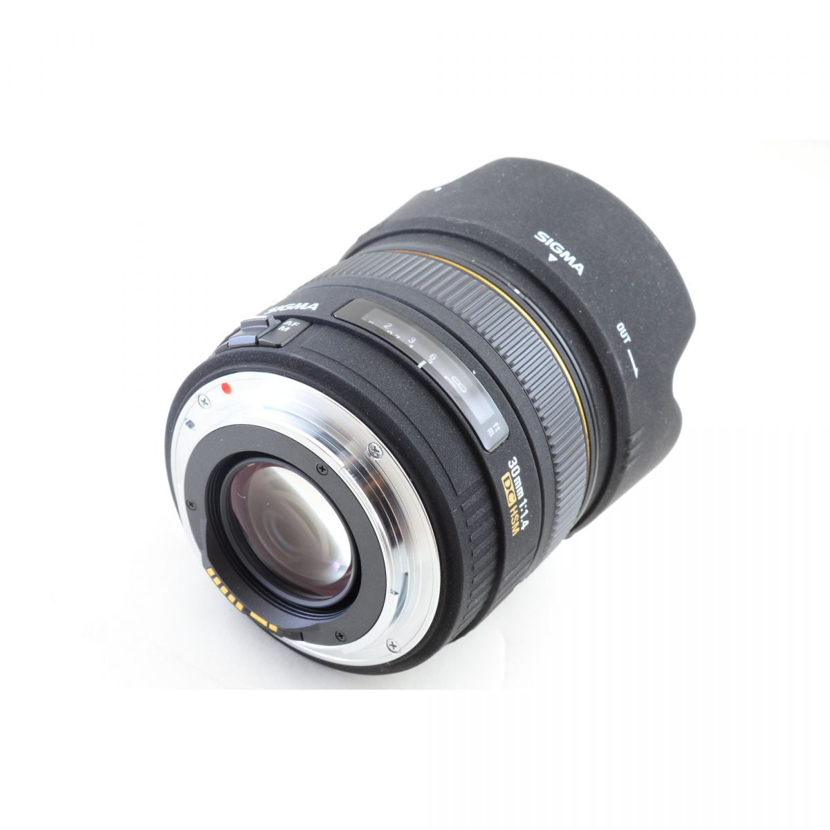 【中古】SIGMA 30mm f1.4 EX DC HSM フード 単焦点 カメラレンズ 交換レンズ シグマ キヤノン用 S/N:1018125