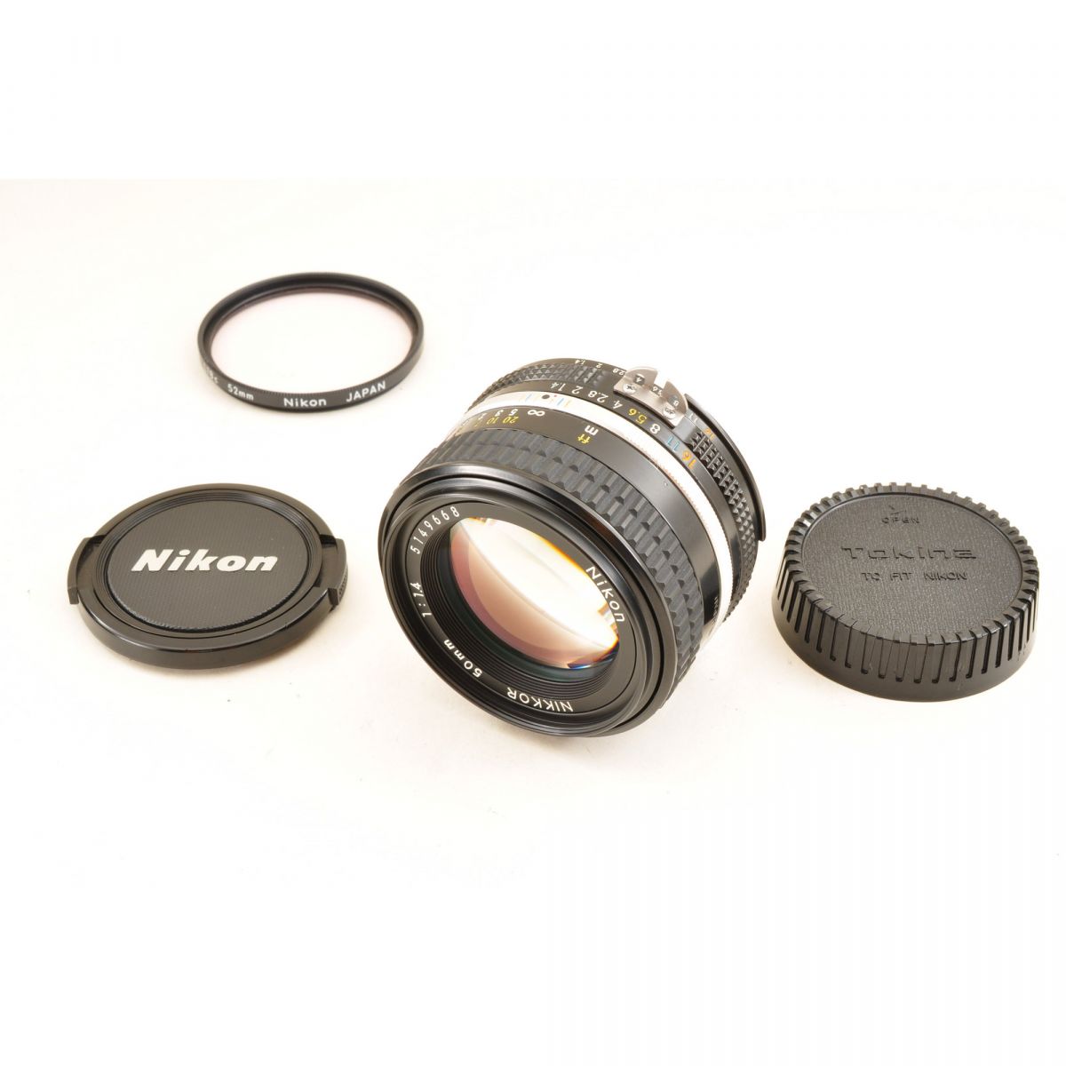 【中古】Nikon Ai-S NIKKOR 50mm F1.4 単焦点 カメラレンズ 交換レンズ ニコン S/N:5149668