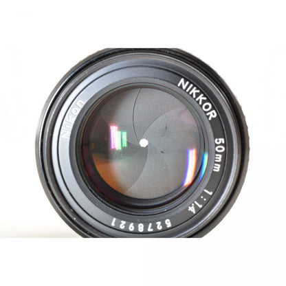 【中古】Nikon Ai-S NIKKOR 50mm F1.4 単焦点 カメラレンズ 交換レンズ ニコン S/N:5278921
