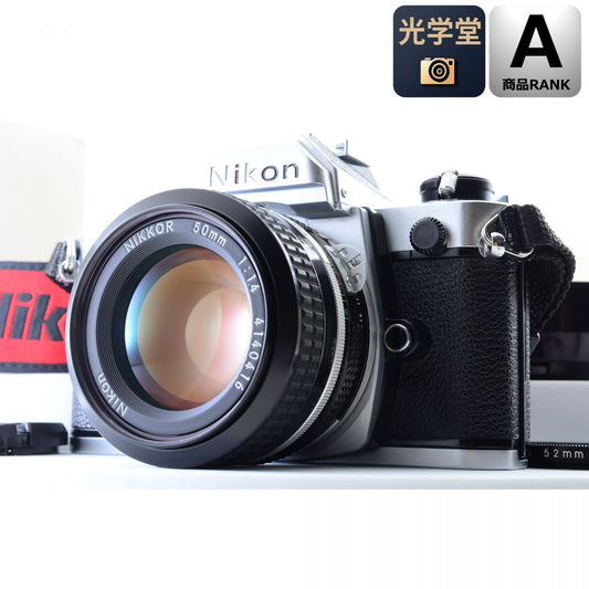 【中古】Nikon FM シルバー 一眼レフ フィルムカメラ Ai NIKKOR 50mm f/1.4 ニコン セット S/N:2255951