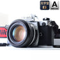 【中古】Nikon FM シルバー 一眼レフ フィルムカメラ Ai NIKKOR 50mm f/1.4 ニコン セット S/N:2255951