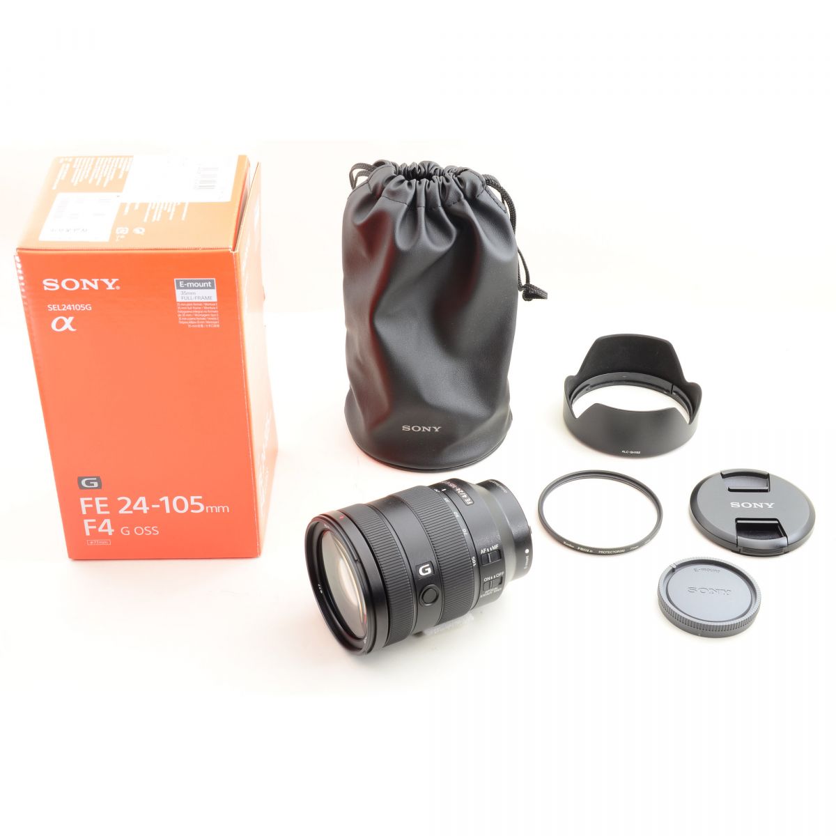 【中古】SONY FE 24-105mm F4 G OSS SEL24105G ズーム カメラレンズ 交換レンズ フード 元箱 ソニー S/N:1833455