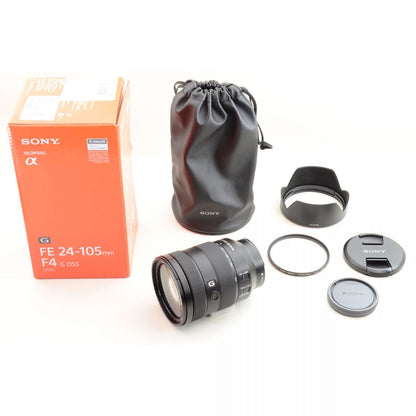 【中古】SONY FE 24-105mm F4 G OSS SEL24105G ズーム カメラレンズ 交換レンズ フード 元箱 ソニー S/N:1833455