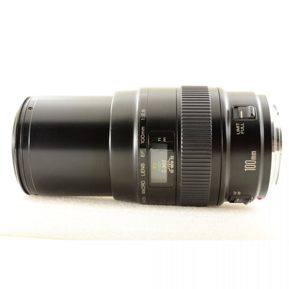 【中古】Canon EF 100mm F2.8 Macro 単焦点 カメラレンズ 交換レンズ キャノン S/N:1301841N
