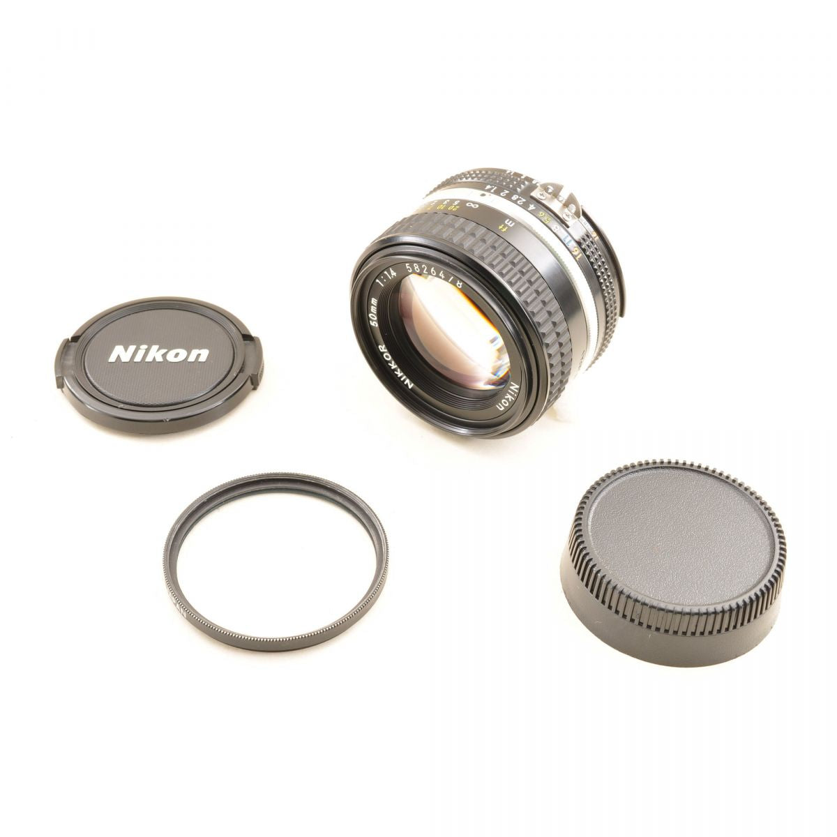 【中古】Nikon Ai-S NIKKOR 50mm F1.4 単焦点 カメラレンズ 交換レンズ ニコン S/N:5826478