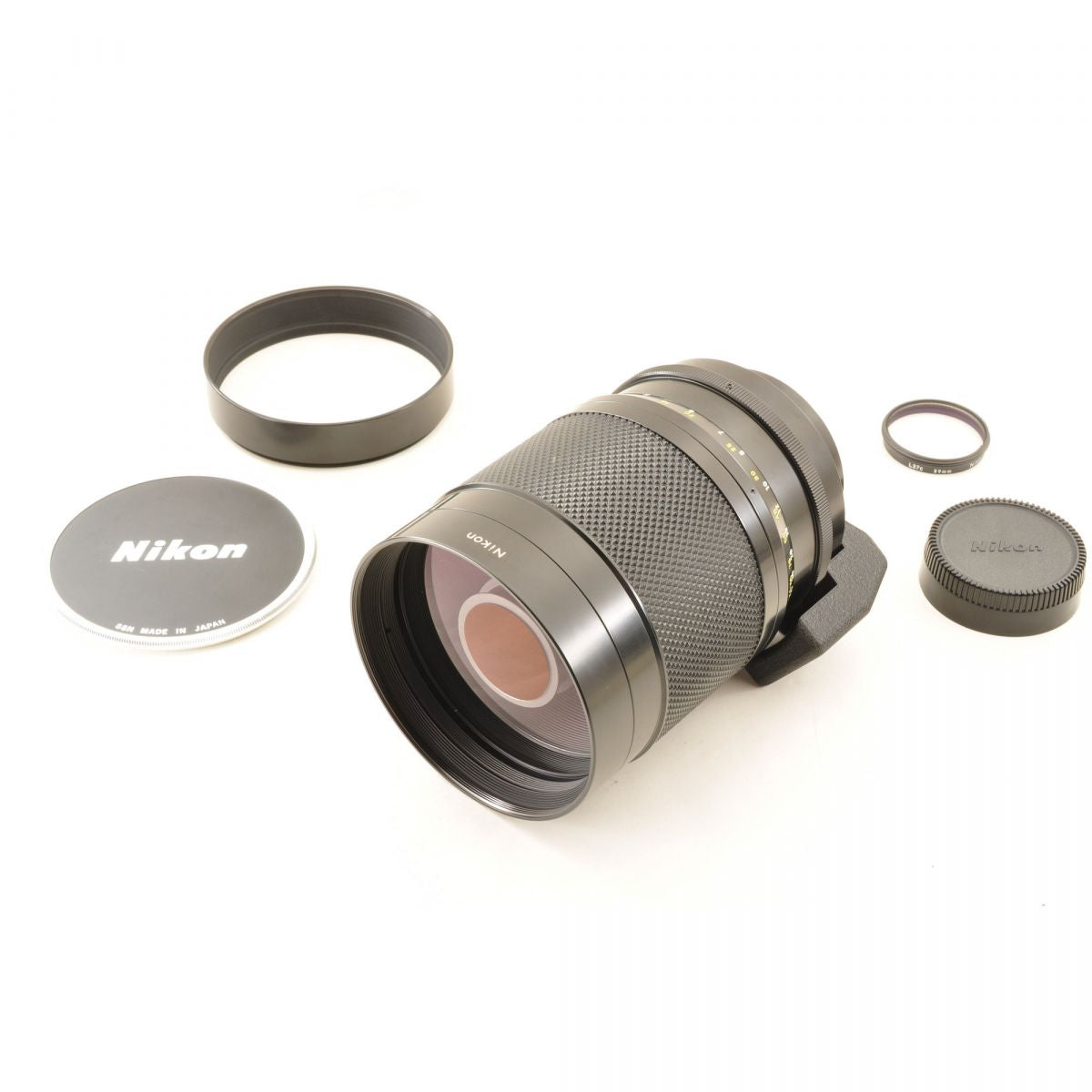 【中古】Nikon Reflex-NIKKOR C 500mm F8 ミラーレンズ 単焦点 超望遠レンズ ニコン フード付 S/N:577708
