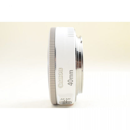 【中古】Canon EF 40mm F2.8 STM 単焦点 カメラレンズ パンケーキレンズ 交換レンズ キャノン S/N:1101106630