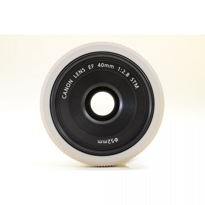 【中古】Canon EF 40mm F2.8 STM 単焦点 カメラレンズ パンケーキレンズ 交換レンズ キャノン S/N:1101106630