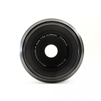 【中古】Nikon F2 フォトミック ブラック + Micro-NIKKOR-P Auto 55mm F3.5 ニコン フィルムカメラ マクロレンズ 単焦点 セット S/N:7251238