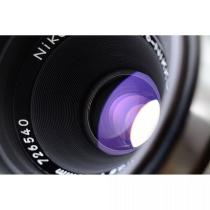 【中古】Nikon F2 フォトミック ブラック + Micro-NIKKOR-P Auto 55mm F3.5 ニコン フィルムカメラ マクロレンズ 単焦点 セット S/N:7251238