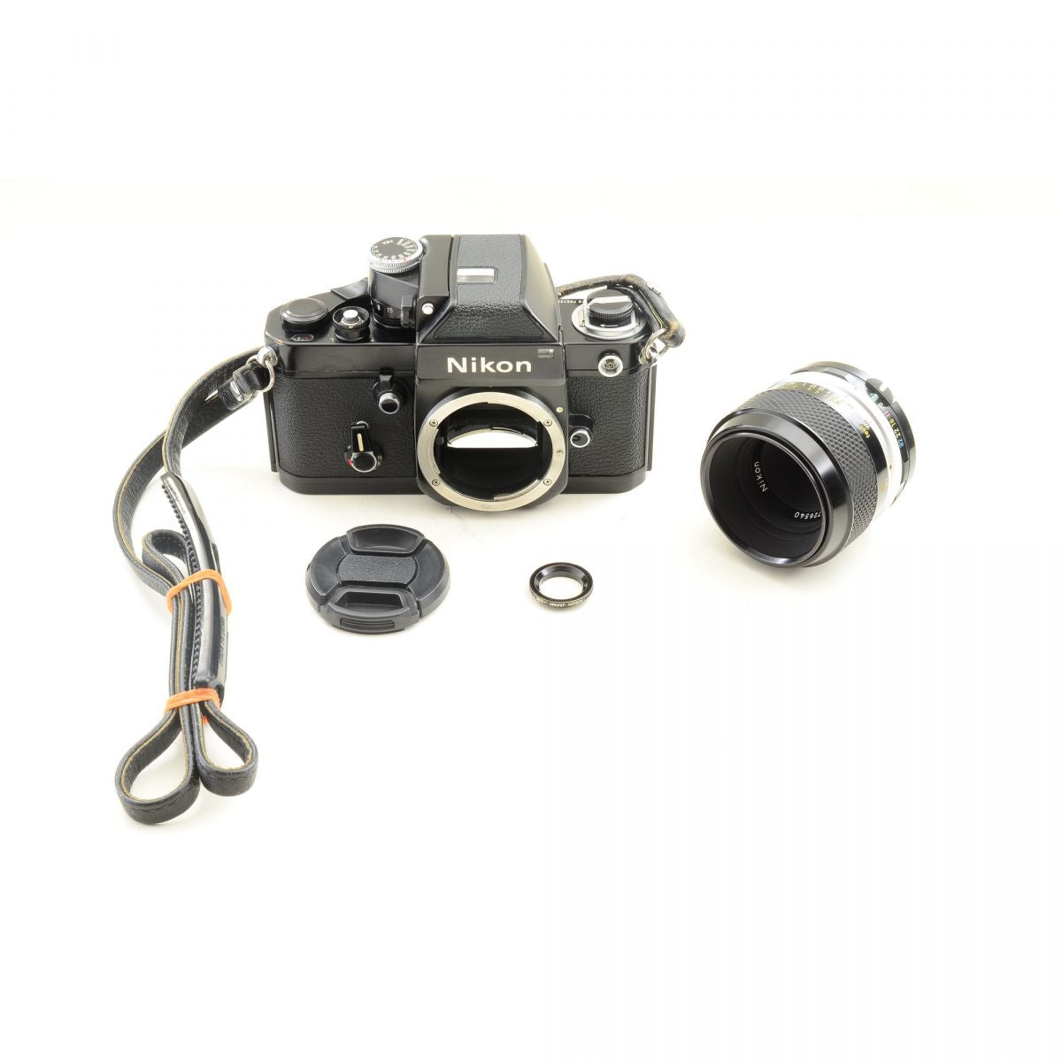 【中古】Nikon F2 フォトミック ブラック + Micro-NIKKOR-P Auto 55mm F3.5 ニコン フィルムカメラ マクロレンズ 単焦点 セット S/N:7251238
