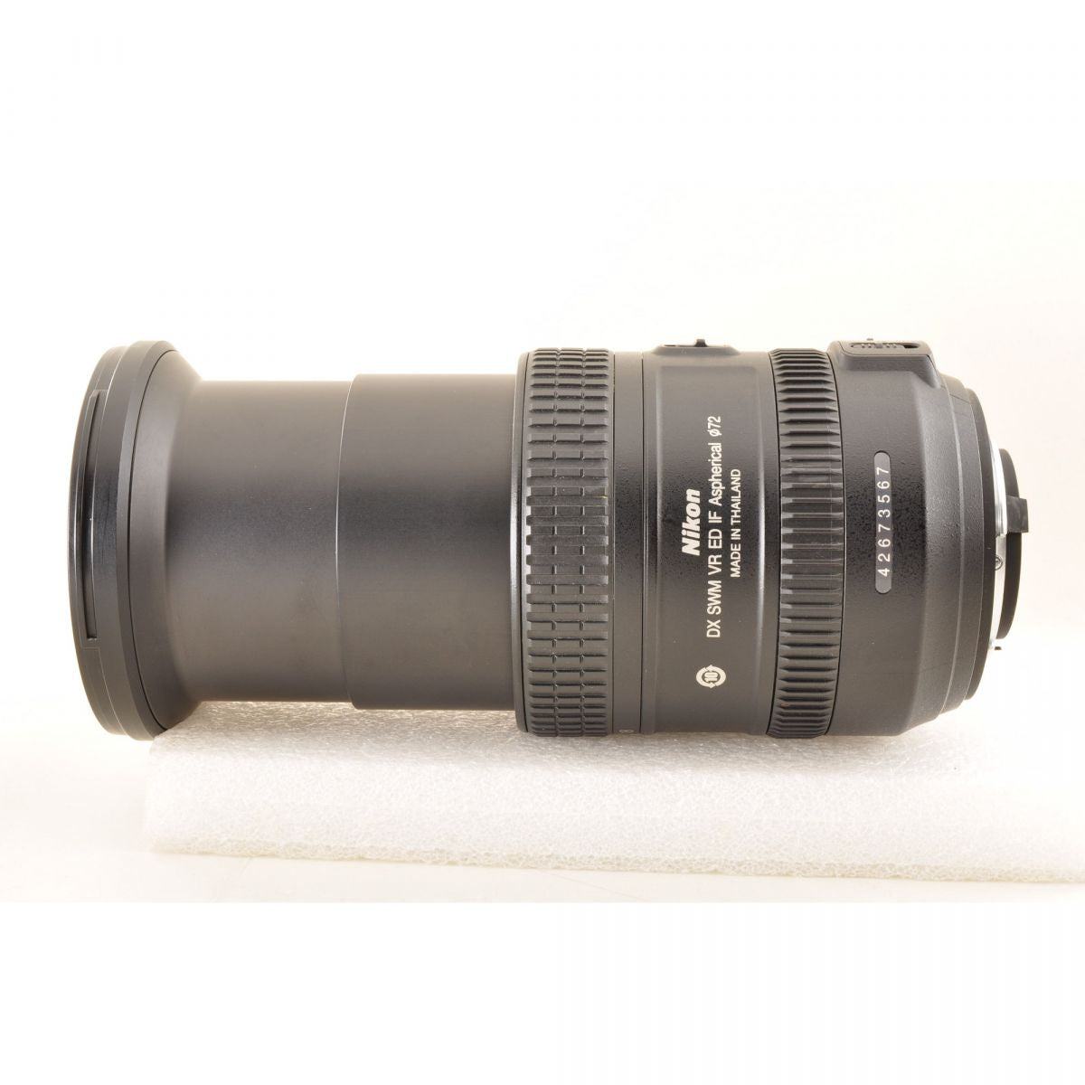 【中古】Nikon AF-S DX 18-200mm f3.5-5.6G ED VR II 元箱 フード ズーム カメラレンズ 交換レンズ ニコン S/N:42673567