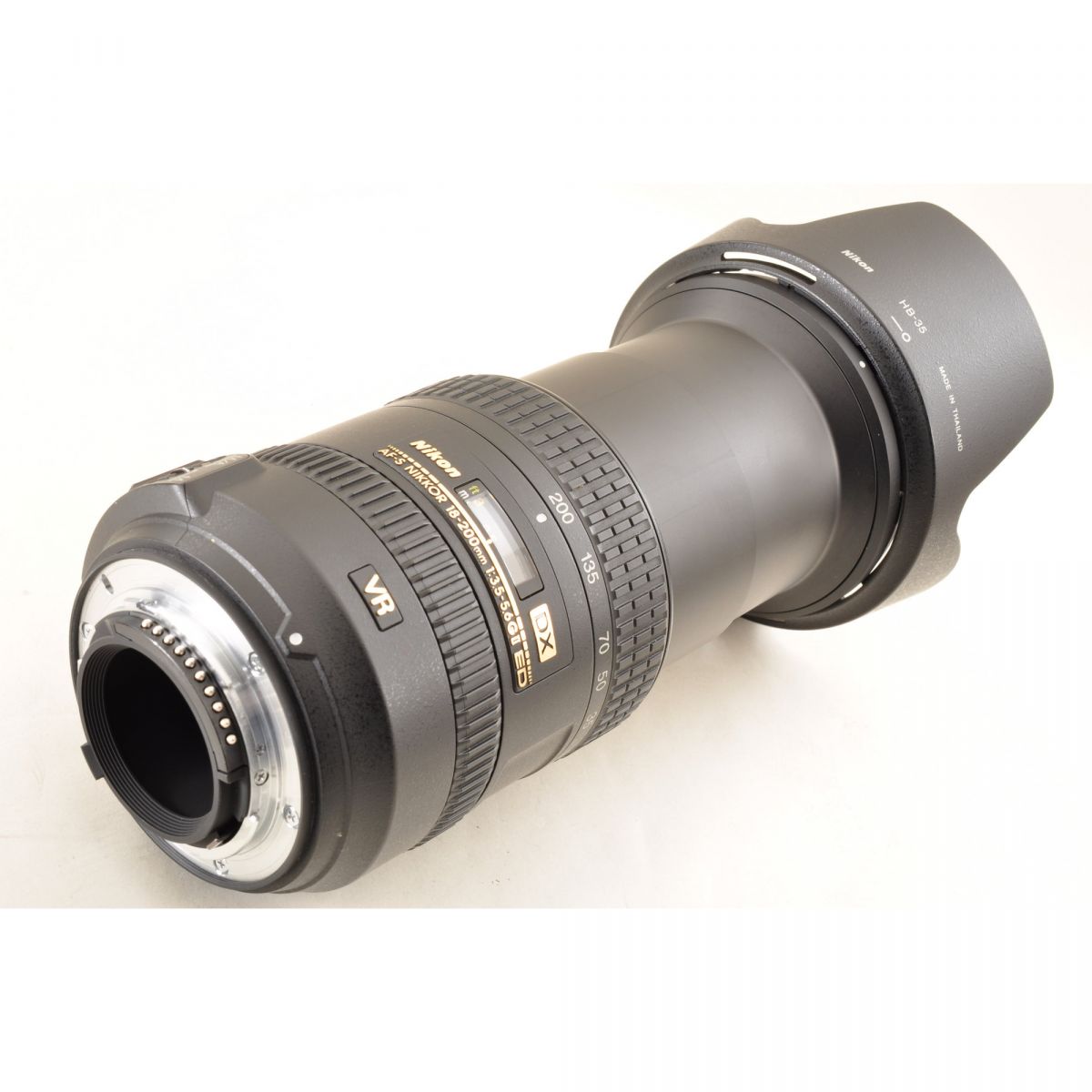 【中古】Nikon AF-S DX 18-200mm f3.5-5.6G ED VR II 元箱 フード ズーム カメラレンズ 交換レンズ ニコン S/N:42673567