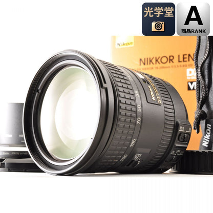 【中古】Nikon AF-S DX 18-200mm f3.5-5.6G ED VR II 元箱 フード ズーム カメラレンズ 交換レンズ ニコン S/N:42673567