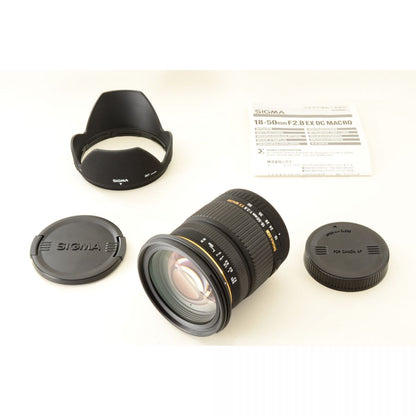【中古】SIGMA 18-50mm F2.8 EX DC MACRO ズーム キヤノン用 カメラレンズ 交換レンズ シグマ S/N:1005068