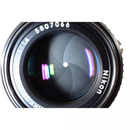 【中古】Nikon Ai-S NIKKOR 50mm F1.4 単焦点 カメラレンズ 交換レンズ ニコン S/N:5807066