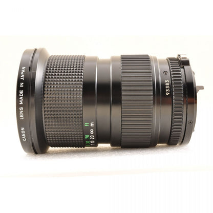 【中古】Canon AE-1 ブラック 一眼レフ フィルムカメラ New FD 35-105mm f3.5 マクロ ズームレンズ セット キヤノン S/N:5092284
