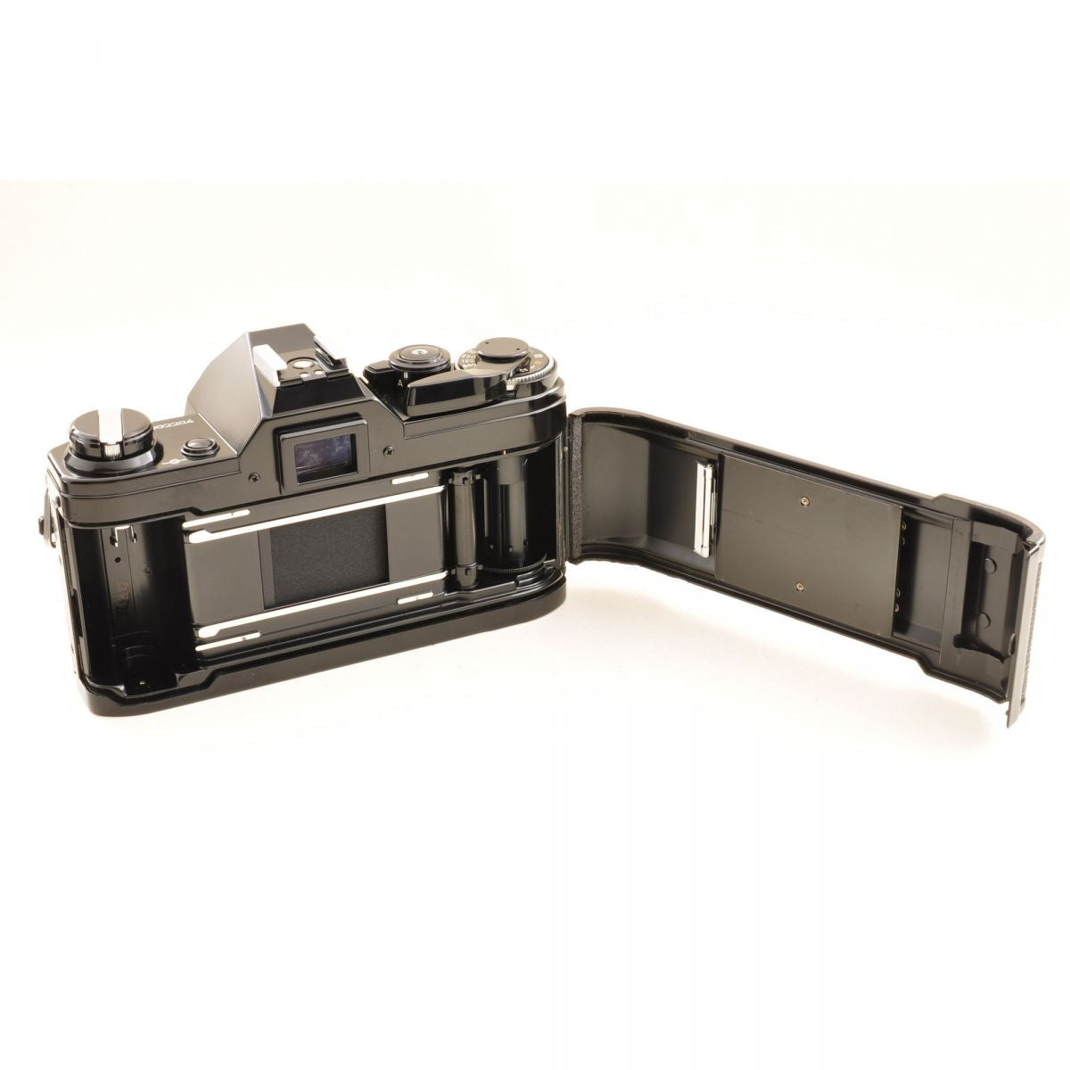【中古】Canon AE-1 ブラック 一眼レフ フィルムカメラ New FD 35-105mm f3.5 マクロ ズームレンズ セット キヤノン S/N:5092284