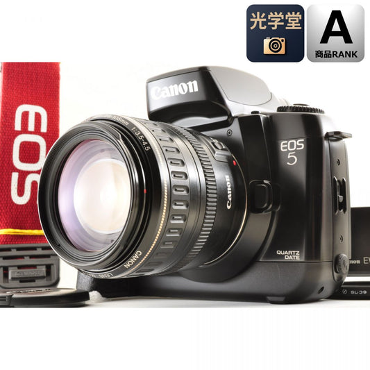 【中古】Canon EOS 5 QD 一眼レフ フィルムカメラ EF 28-105mm f3.5-4.5 マクロ ズームレンズ セット キヤノンS/N:1074196
