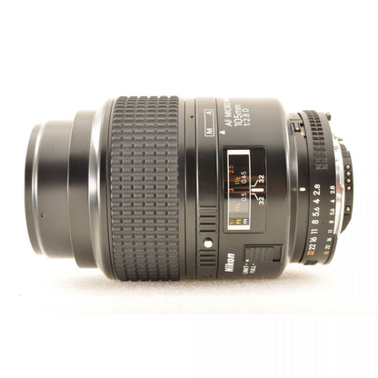 【中古】Nikon AF Micro 105mm F2.8D 単焦点 カメラレンズ 交換レンズ ニコン S/N:3404291