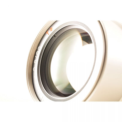 【中古】CONTAX Carl Zeiss Sonnar 90mm F2.8 T* G1G2用 フード、キャップ付き 単焦点 カメラレンズ 交換レンズ コンタックス S/N:7705250