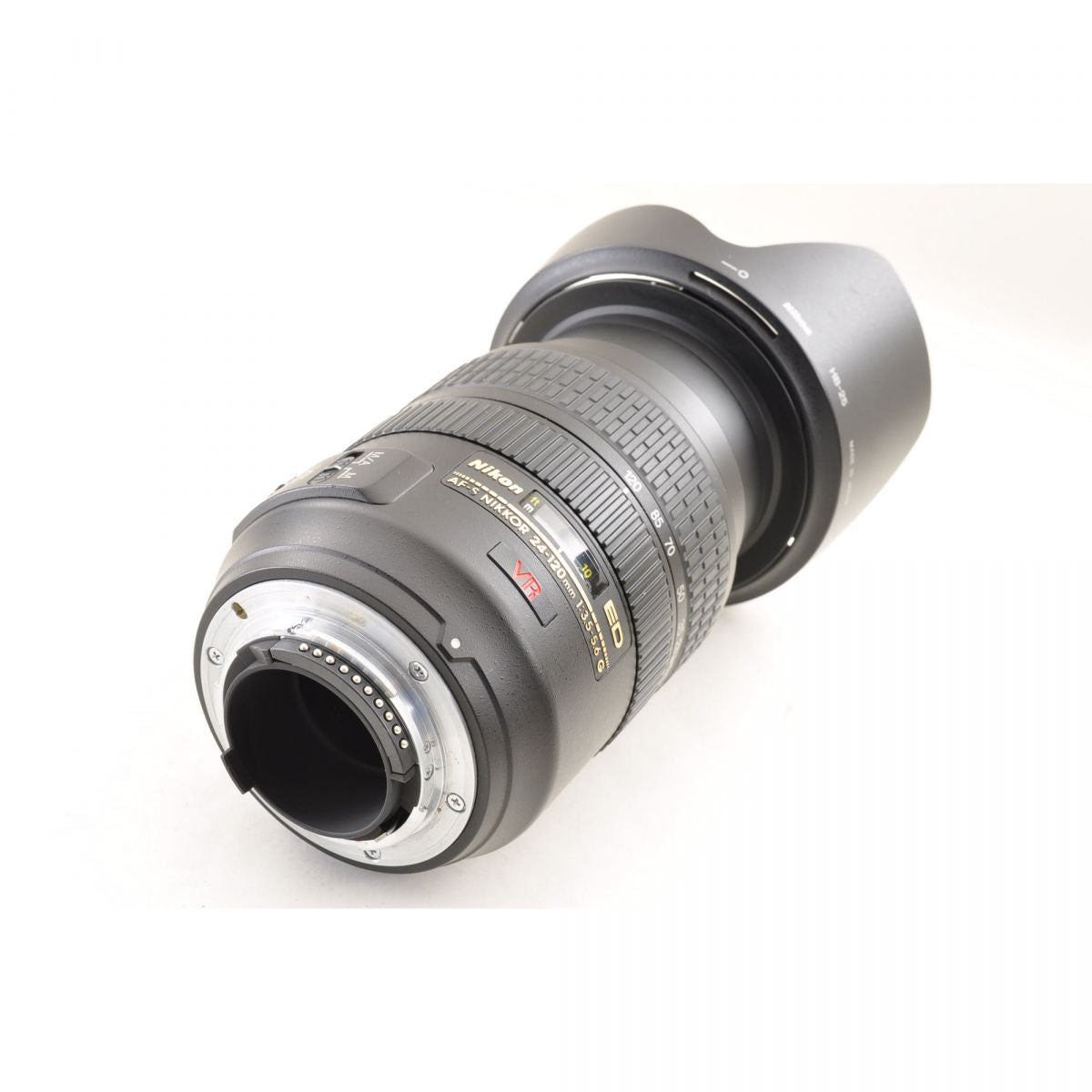 【中古】Nikon AF-S NIKKOR 24-120mm f/3.5-5.6G ED VR フード付 ニコン S/N: 218770
