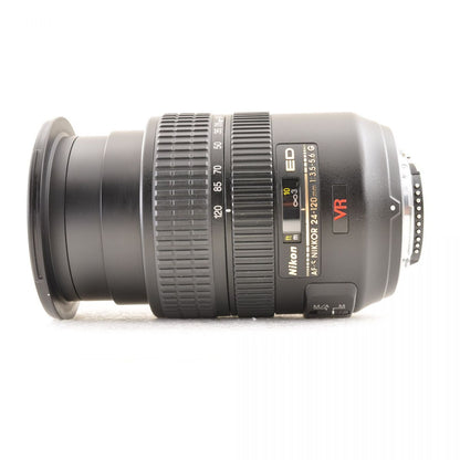 【中古】Nikon AF-S NIKKOR 24-120mm f/3.5-5.6G ED VR フード付 ニコン S/N: 218770
