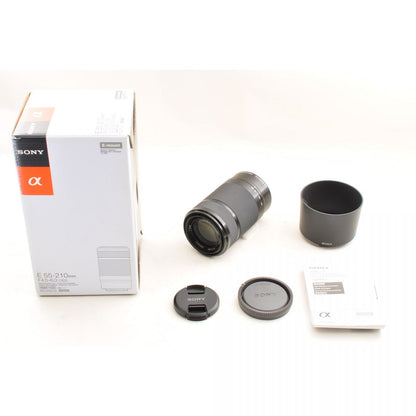 【中古】Sony E 55-210mm f/4.5-6.3 OSS 望遠 ズームレンズ 元箱 フード付 ソニー S/N: 3169870