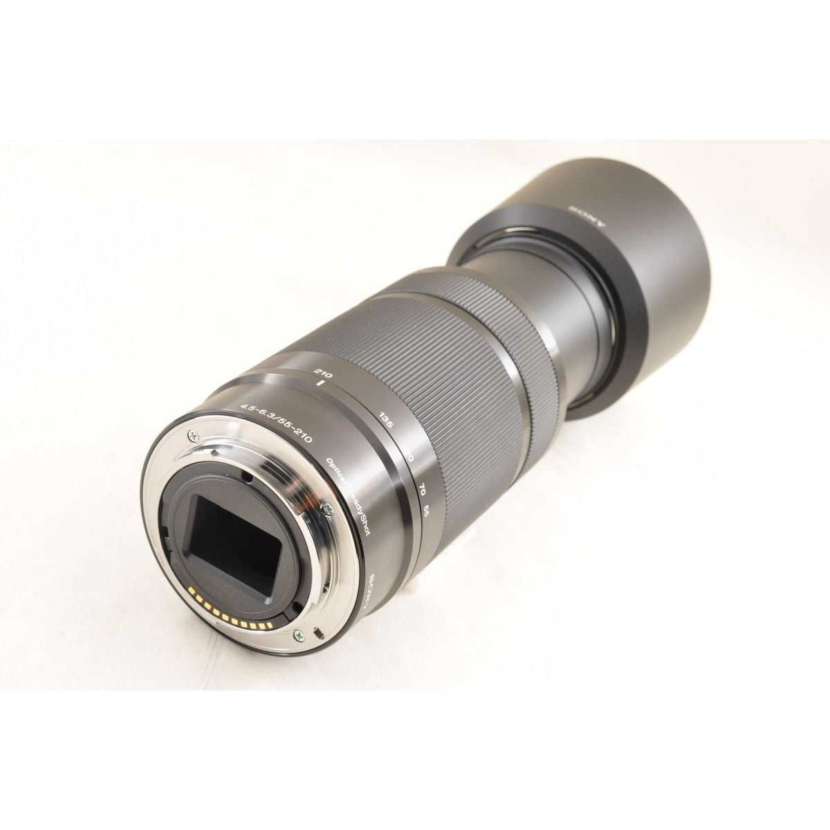 【中古】Sony E 55-210mm f/4.5-6.3 OSS 望遠 ズームレンズ 元箱 フード付 ソニー S/N: 3169870