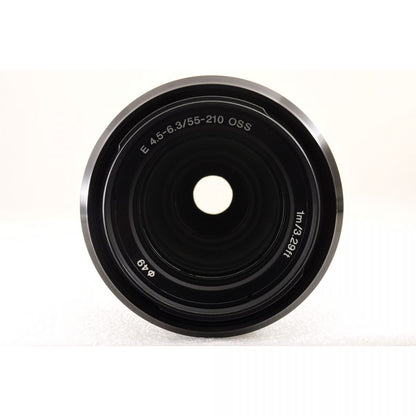 【中古】Sony E 55-210mm f/4.5-6.3 OSS 望遠 ズームレンズ 元箱 フード付 ソニー S/N: 3169870