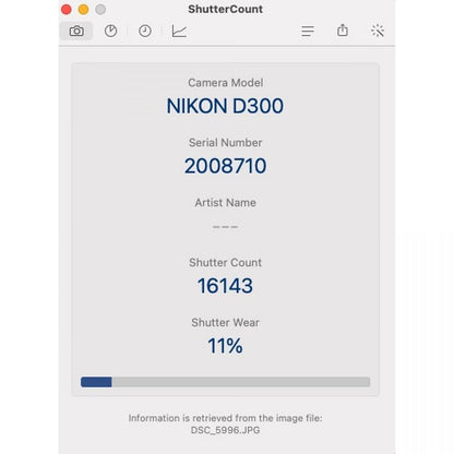【中古】Nikon D300 1230万画素 デジタル一眼レフカメラ ボディ ニコン S/N: 2008710
