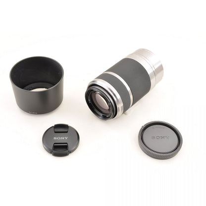 【中古】Sony E 55-210mm f/4.5-6.3 OSS 望遠 ズームレンズ フード付 ソニー S/N: 2529969