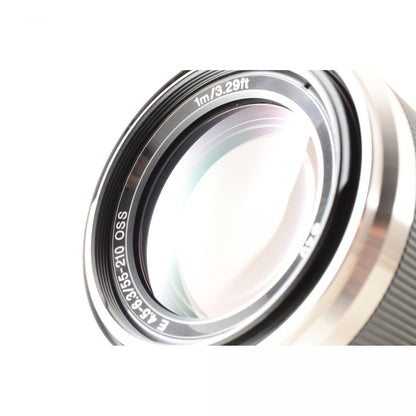 【中古】Sony E 55-210mm F4.5-6.3 OSS シルバー ズーム カメラレンズ 交換レンズ ソニー S/N:2431690