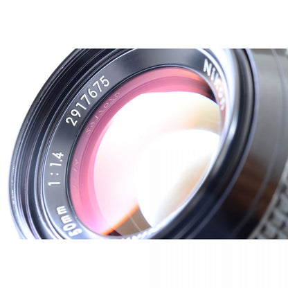【中古】Nikon F2 アイレベル シルバー + New Nikkor 50mm f/1.4 非Ai 標準 単焦点レンズ ニコン S/N: 7626441