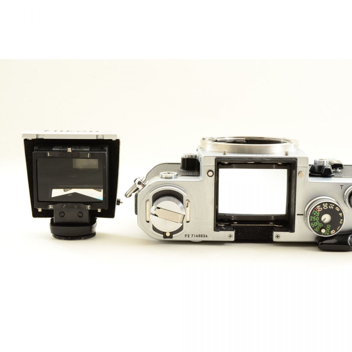 【中古】Nikon F2 アイレベル シルバー フィルムカメラ + Ai-S NIKKOR 28mm f/2.8 広角 単焦点レンズ ニコン S/N: 7148834
