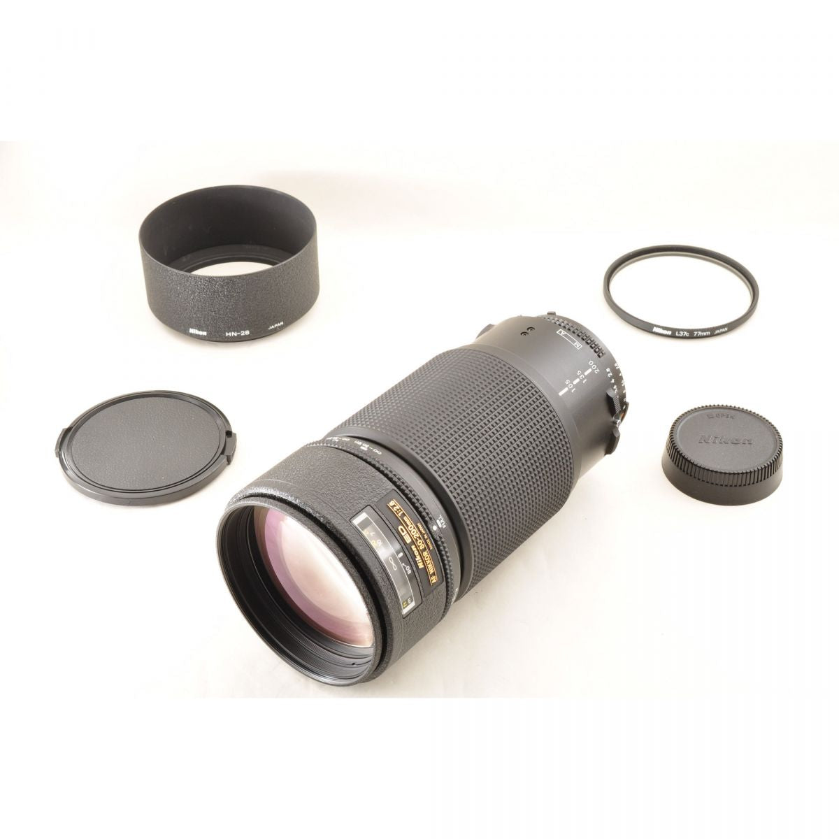 【中古】Nikon AF NIKKOR 80-200mm f/2.8 ED 望遠ズームレンズ フード付 ニコン S/N: 222295